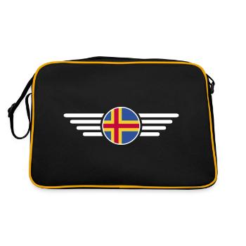 I Love Åland, T-shirt design de style élégance - Sac Retro - noir/or - Dos