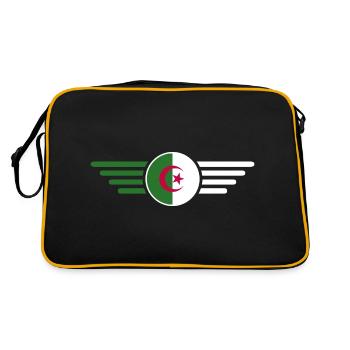 J’aime l’Algérie, T-Shirt Design Style Élégance - Sac Retro - noir/or - Dos