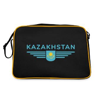 Kazakhstan Design – Steppe and Tradition - Retro Bag - black/gold - Back