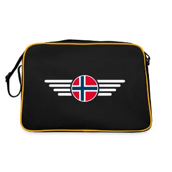 T-shirt Norvège : Style nordique - Sac Retro - noir/or - Dos