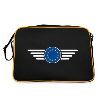 T-shirt de conception de style européen - Sac Retro - noir/or - Dos