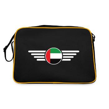 Émirats arabes unis Style Design T-shirt - Sac Retro - noir/or - Dos