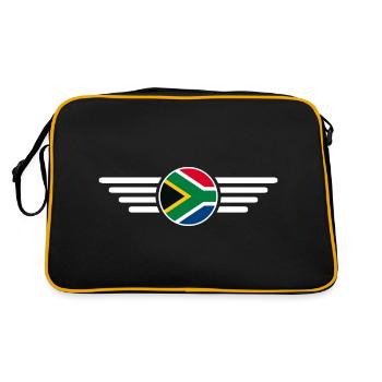 Afrique du Sud Style Design T-shirt - Sac Retro - noir/or - Dos