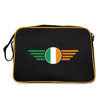 I Love Ireland Elegance Style Design T-Shirt - Sac Retro - noir/or - Dos