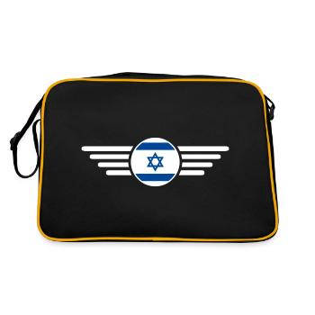 I Love Israel Elegance Style Design T-Shirt - Retro Bag - black/gold - Back
