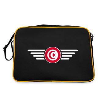 J’aime la Tunisie, T-shirt design style élégance - Sac Retro - noir/or - Dos