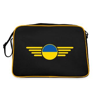 J’aime l’Ukraine, T-shirt design de style élégance - Sac Retro - noir/or - Dos