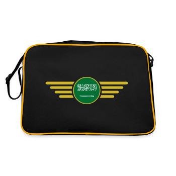 J’adore l’Arabie Saoudite, l’élégance style design T-Shi - Sac Retro - noir/or - Dos