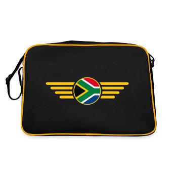 J’aime l’Afrique du Sud, T-Shirt Design Style Élégance - Sac Retro - noir/or - Dos