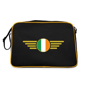 I Love Ireland Elegance Style Design T-Shirt - Sac Retro - noir/or - Dos