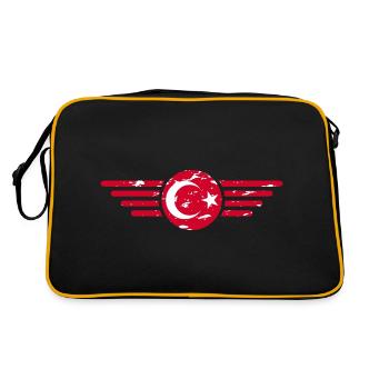 I Love Turkey, Elegance Style Design T-Shirt - Retro Bag - black/gold - Back