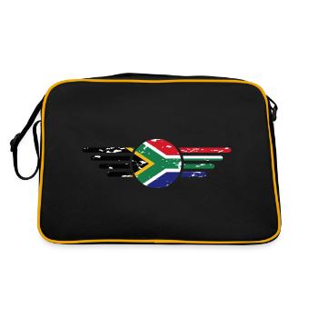 J’aime l’Afrique du Sud, T-Shirt Design de Style Élégance - Sac Retro - noir/or - Dos
