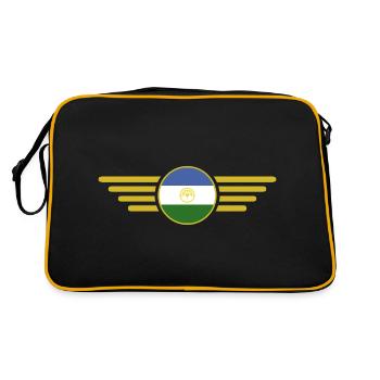 I Love Bashkortostan, Design T-Shirt - Sac Retro - noir/or - Dos
