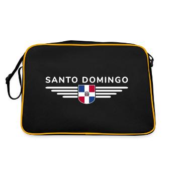 Conception de t-shirt Santo Domingo - Sac Retro - noir/or - Dos