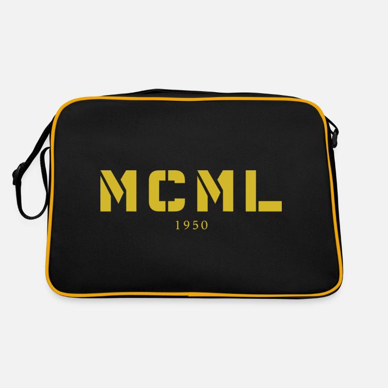 Avec chiffres romains MCML - Fabriqué en 1950 Sac Retro