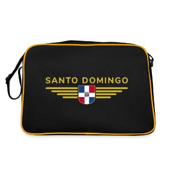 Conception de t-shirt Santo Domingo - Sac Retro - noir/or - Dos