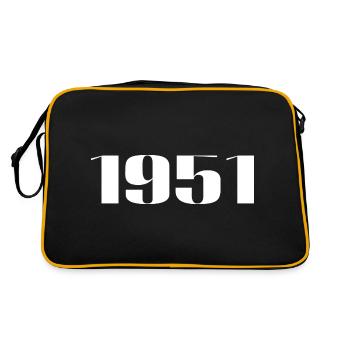 1951 - Cadeau né en 1951 - Sac Retro - noir/or - Dos
