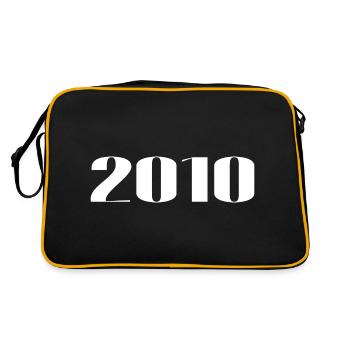 2010 - Cadeau né en 2010 - Sac Retro - noir/or - Dos
