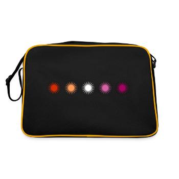Subtle Lesbian Pride - Retro Bag - black/gold - Back