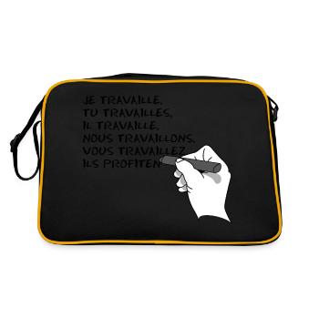 ils profitent - Sac Retro - noir/or - Dos