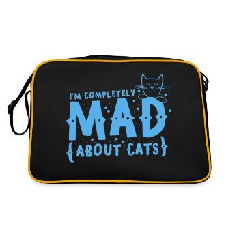 I'm completely mad about CATS - Retro Bag - black/gold - Back