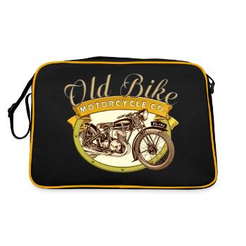 Old Bike Motorcycle Co - Sac Retro - noir/or - Dos