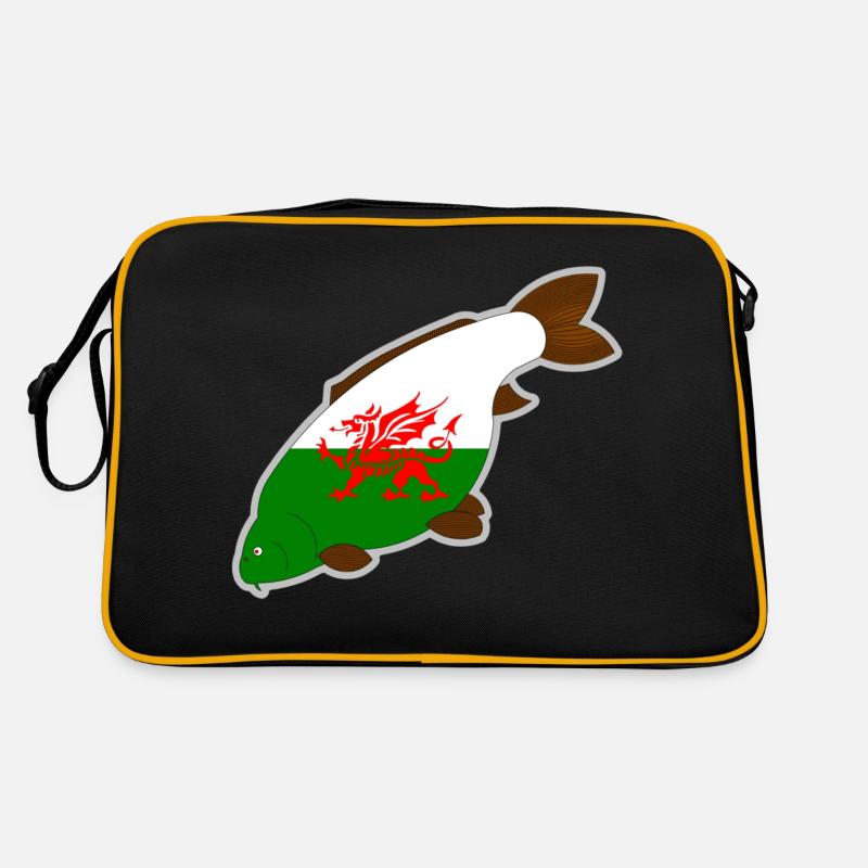 wales carp - Retro Bag - black/gold
