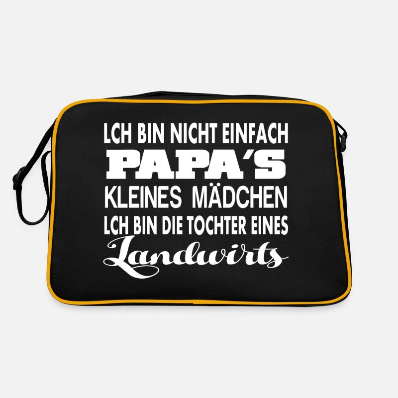 Landwirt Tochter Retro Tasche