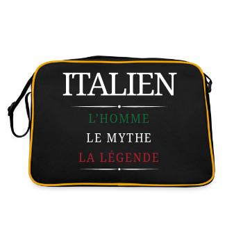 Italien Homme Mythe - Sac Retro - noir/or - Dos