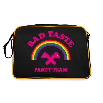 Bad Taste Party Team (Unicorn / Rainbow / Cooper) - Retro Bag - black/gold - Back