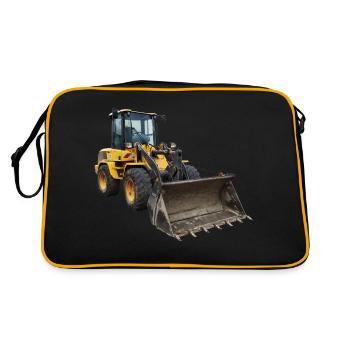 Pelle jaune - Sac Retro - noir/or - Dos