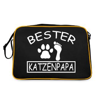 Cat cat - Retro Bag - black/gold - Back
