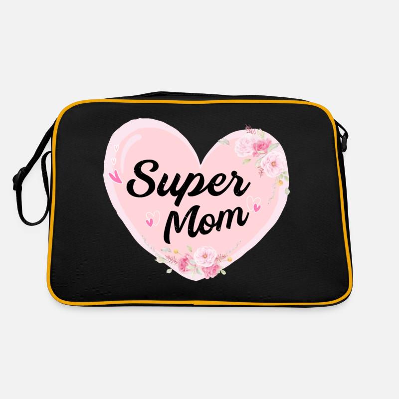 Super Mom Typografie-Design! Retro Tasche