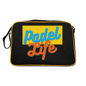 Padel Life - Retro Bag - black/gold - Back