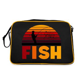 FISH - Sac Retro - noir/or - Dos