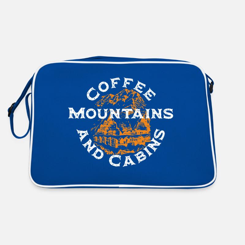 coffee mountains and cabins 2 Retro Bag