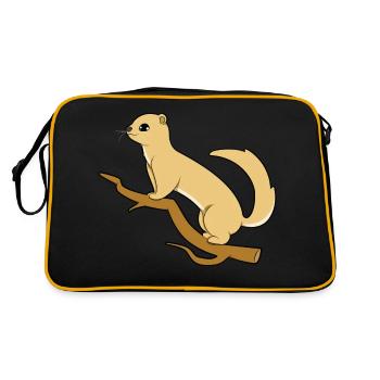 weasel - Retro Bag - black/gold - Back