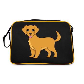 Golden Retriever - Retro Bag - black/gold - Back