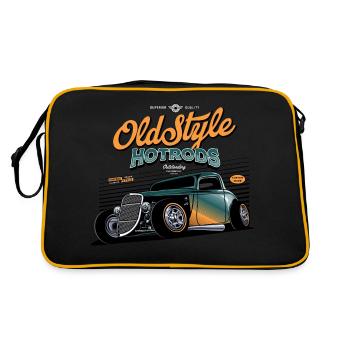 Hotrod Hot Rod Speedracer - Retro Tasche - Schwarz/Gold - Hinten