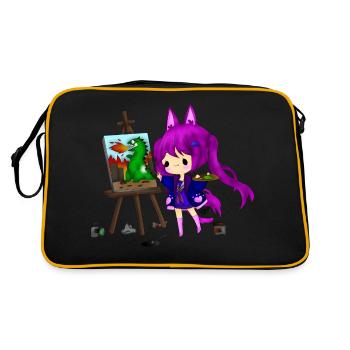 Chibi Artist - Retro Bag - black/gold - Back