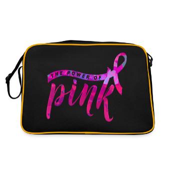 Breast cancer - Retro Bag - black/gold - Back