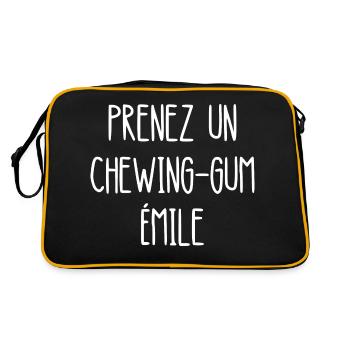 prenez un chewing-gum émile - Sac Retro - noir/or - Dos