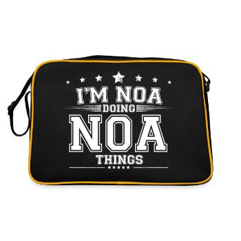 Noa - Retro Bag - black/gold - Back