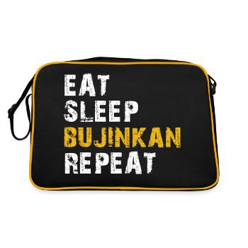 manger dormir Bujinkan - Sac Retro - noir/or - Dos