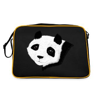 Panda doux - Sac Retro - noir/or - Dos