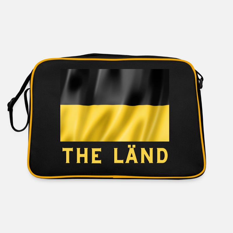 The Länd - Retro Tasche - Schwarz/Gold