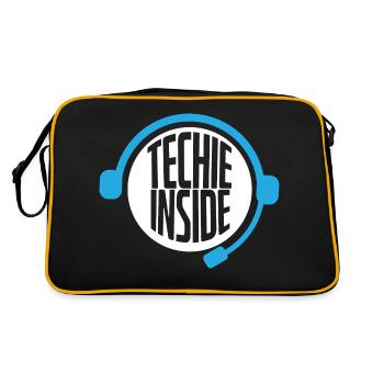 Techie Inside Tech Support Headset - Retro Bag - black/gold - Back