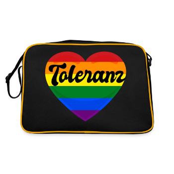TOLERANCE - Retro Bag - black/gold - Back