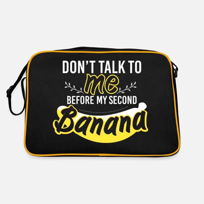Dont Talk Two Bananas Banana Lover Retro Bag