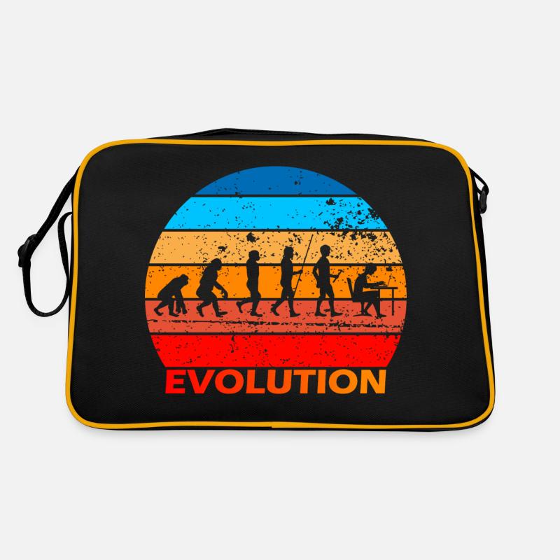 Evolution de l’informatique informatique Informatique Computer Science Computer Nerds - Sac Retro - noir/or